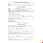 Driver Application For Employment Form - Apply to Become a Driver Today example document template