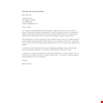 Letter Of Recommendation For Student Intern example document template