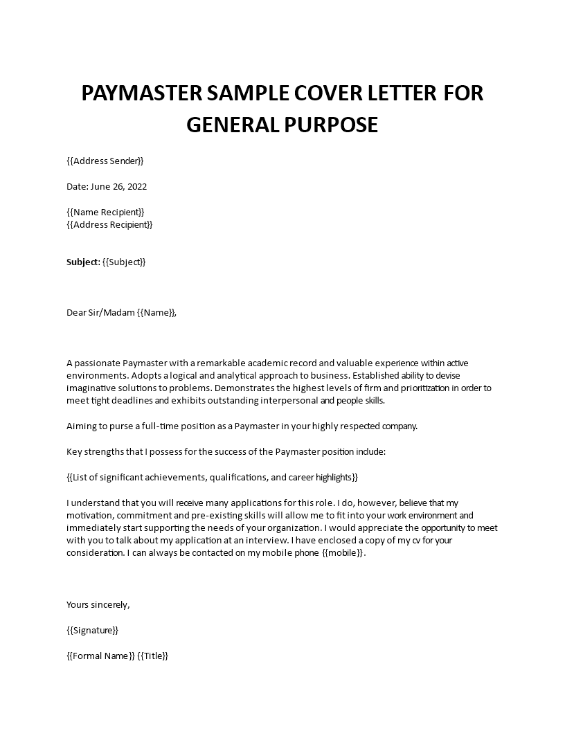 paymaster application letter Main Image paymaster application letter