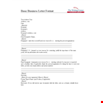 Formal Business Letter Address example document template