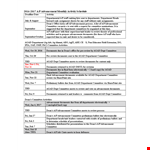 Monthly Activity Schedule Template for Documents, Department, Committee, and Advancement example document template