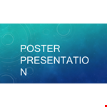 Poster Presentation Template example document template 