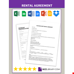 Rental agreement example document template
