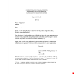 Rejection Letter Guidelines: How to Write a Polite Rejection Letter to a Candidate for a Position example document template