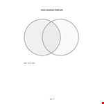 Venn diagram (two circles) example document template