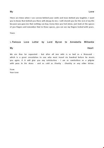 Sweet Short Love Letters