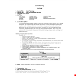 Event Planning Template - Simplify Your Event Management | Course Included example document template