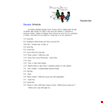 Daycare Schedule Sample example document template