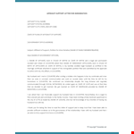 Support Your Immigration Case with a Letter from Affiant | Country Immigration Letter example document template