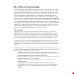 Church Pastor Resignation Letter example document template