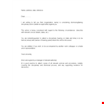Termination Letter Template example document template