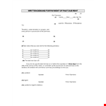 Demand Notice For Payment Of Past Due Rent example document template