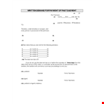 Demand Notice For Payment Of Past Due Rent example document template 