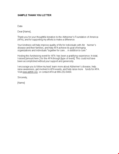 Thank You Letter