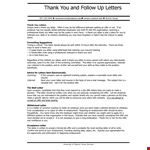 Thank You Letter Example for Formal Offer and Position example document template
