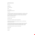 Project Proposal Formal Letter example document template