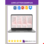 Love Letters example document template 