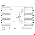 Create a Winning Bracket with Our Tournament Bracket Template example document template