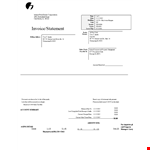 Sample Invoice Statement Template example document template