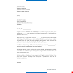 Teacher Recommendation Letter Template - School, Student, Address | Sender example document template