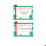 Get Creative with Our Special Gift Tag Template for Someone example document template 