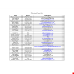 Efficient Contact List Template for Gmail and Yahoo | Download Now example document template