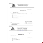 Download Promissory Note Template - Create Custom Promissory Notes | Email Included example document template
