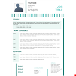 Create a Visually Impressive Curriculum Vitae with Our Professional Template example document template