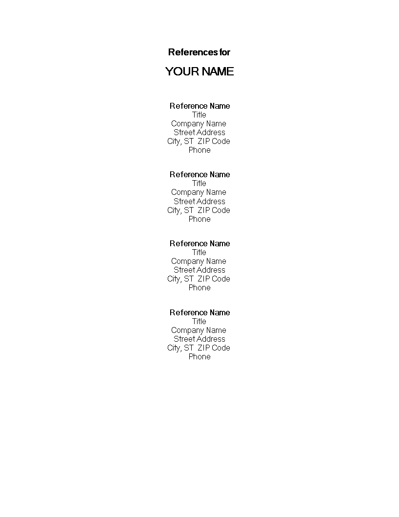 Reference Page Template Create Professional Reference Pages Company reference-page-template-create-professional-reference-pages-company