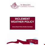 Sb Policy Inclement Weather Policy example document template