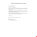 Plagiarism Warning Letter for Faculty Insert - Avoid Plagiarism with a Clear Warning Letter example document template