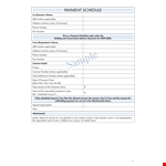 Project Payment Schedule PDF | Payment Claim Number, Amount & Applicable Details example document template