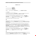 Sample Official Termination Letter example document template