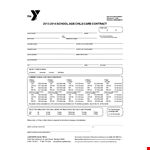 Daycare Contract | School for Your Child | Parent's Guide example document template