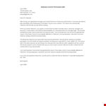 Employee Contract Termination Letter Example example document template 