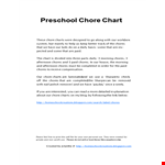 Easily Manage Morning and Afternoon Chores with Our Chore Chart Template example document template