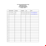 Construction Meeting Sign In Sheet Template example document template