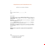 Formal Business Letter | Examples and Templates for Companies and Applicants example document template