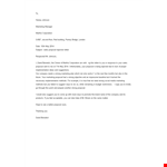 Sales Proposal Rejection Letter example document template