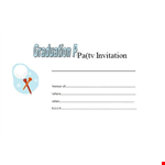 Create Memorable Graduation Invitations | Customizable Templates example document template