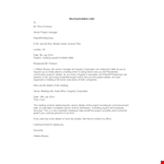 Formal Meeting Invitation Letter example document template 