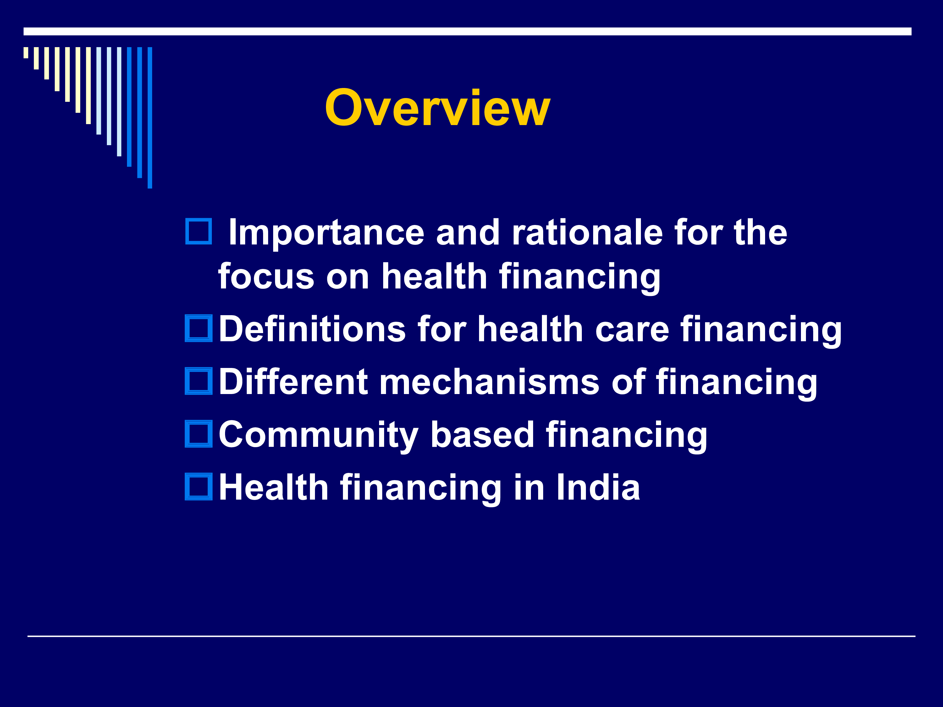 healthcare finance example