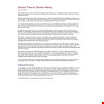 Decision Making Tree Template example document template