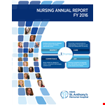 Nursing Annual Report - Education for Nurses, Patients, and Nursing example document template
