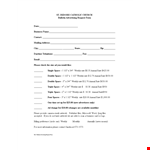 Request Church Bulletin Advertisement Form | Weekly, Please | Annual Space example document template