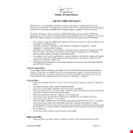 Company Laptop Policy Template Gddwmnus example document template