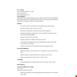 Marketing Communications Analyst Resume example document template