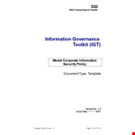 Security Policy - Ensuring Information Safety for Your Organization example document template