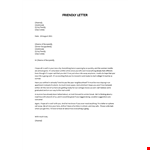 Friendly Letter example document template 