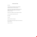 Professional Thank You Letter To Boss example document template